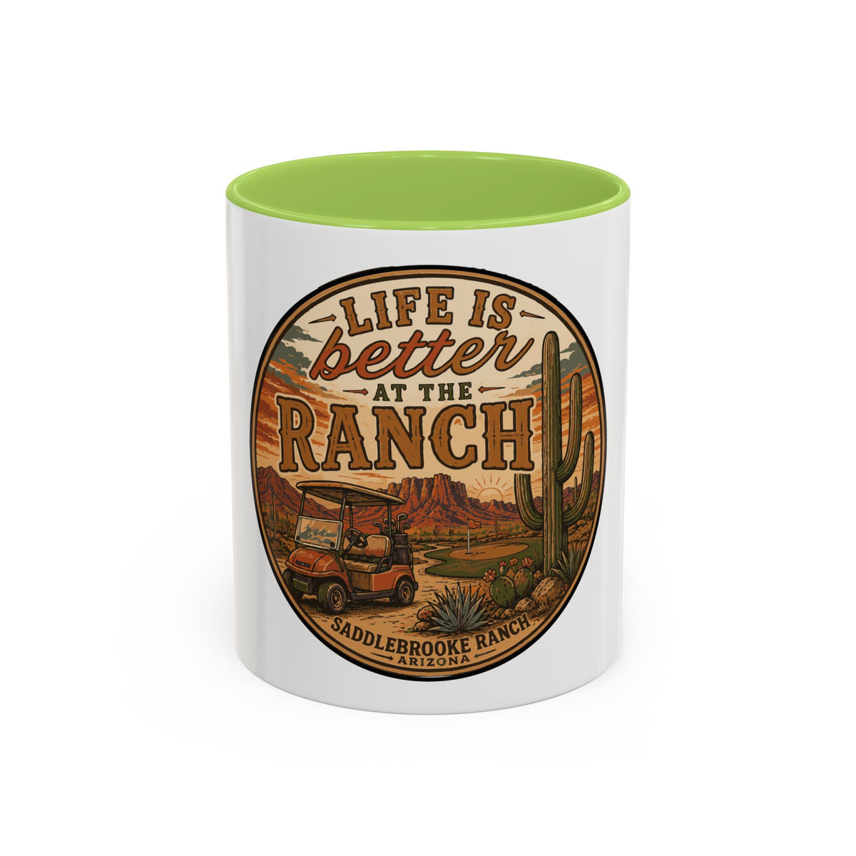 Life Is Better at the Ranch Coffee Mug — Western Ranch Scene 11/15oz