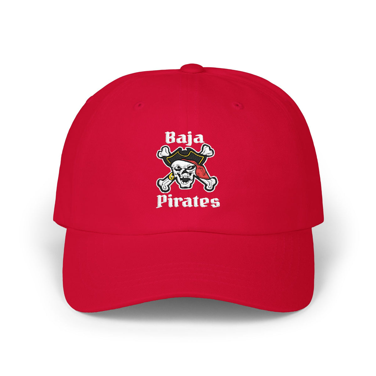 Baja Pirates Cap – Embroidered Skull & Crossbones Baseball Hat
