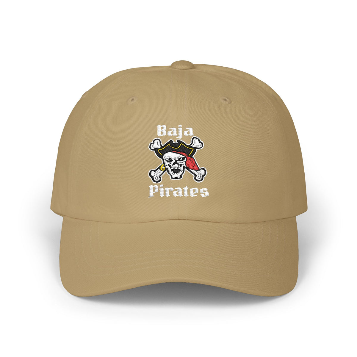 Baja Pirates Cap – Embroidered Skull & Crossbones Baseball Hat