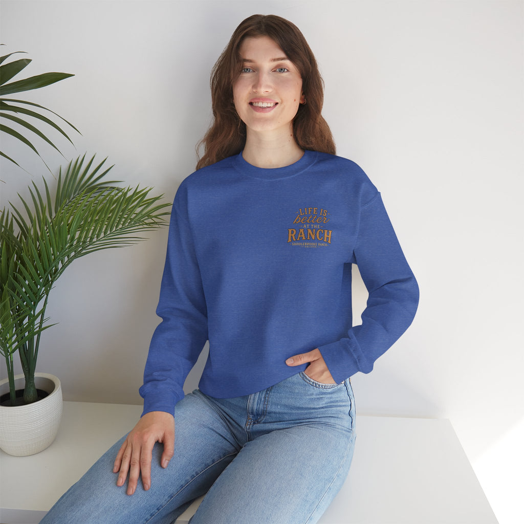 Saddlebrooke Ranch Crewneck Sweatshirt — “We Put the ‘Par’ in Party” Graphic