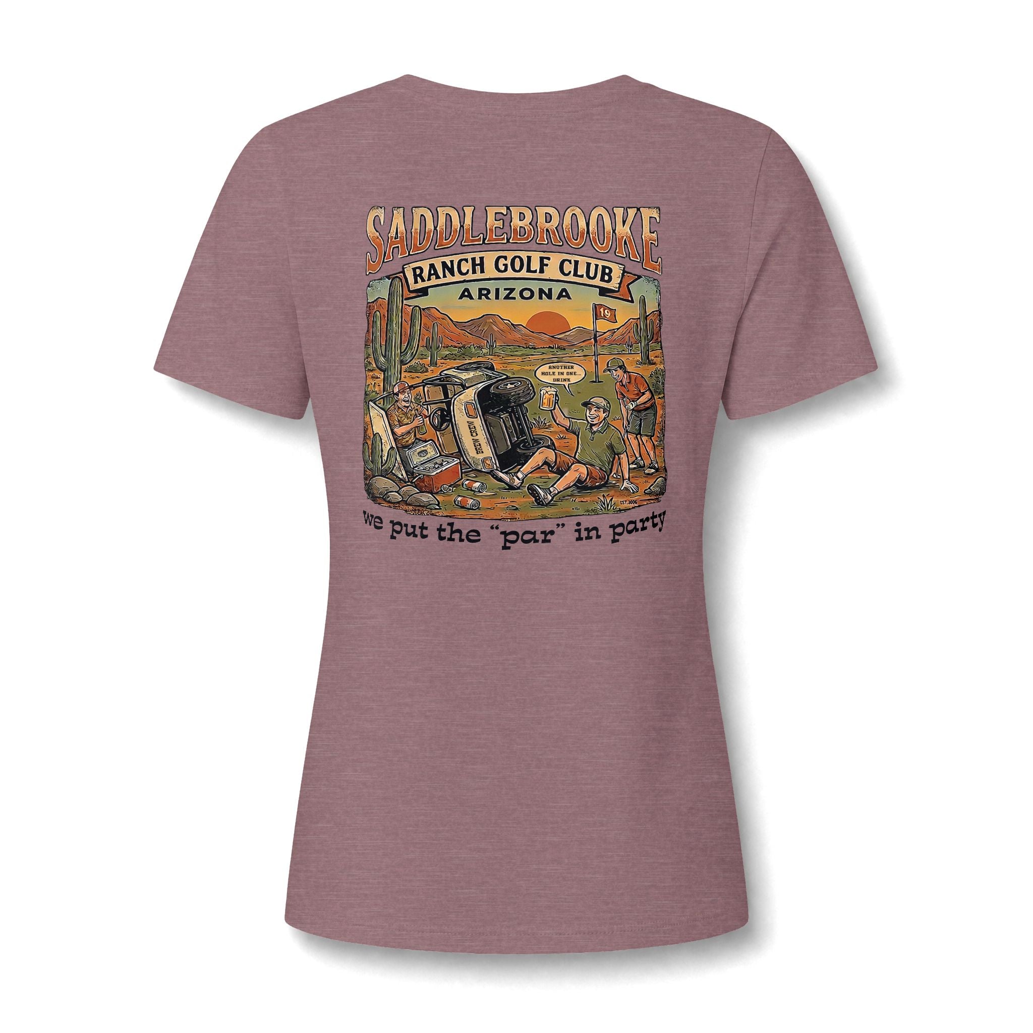 Women's V-Neck Tee — 'Life Is Better on the Ranch' Graphic