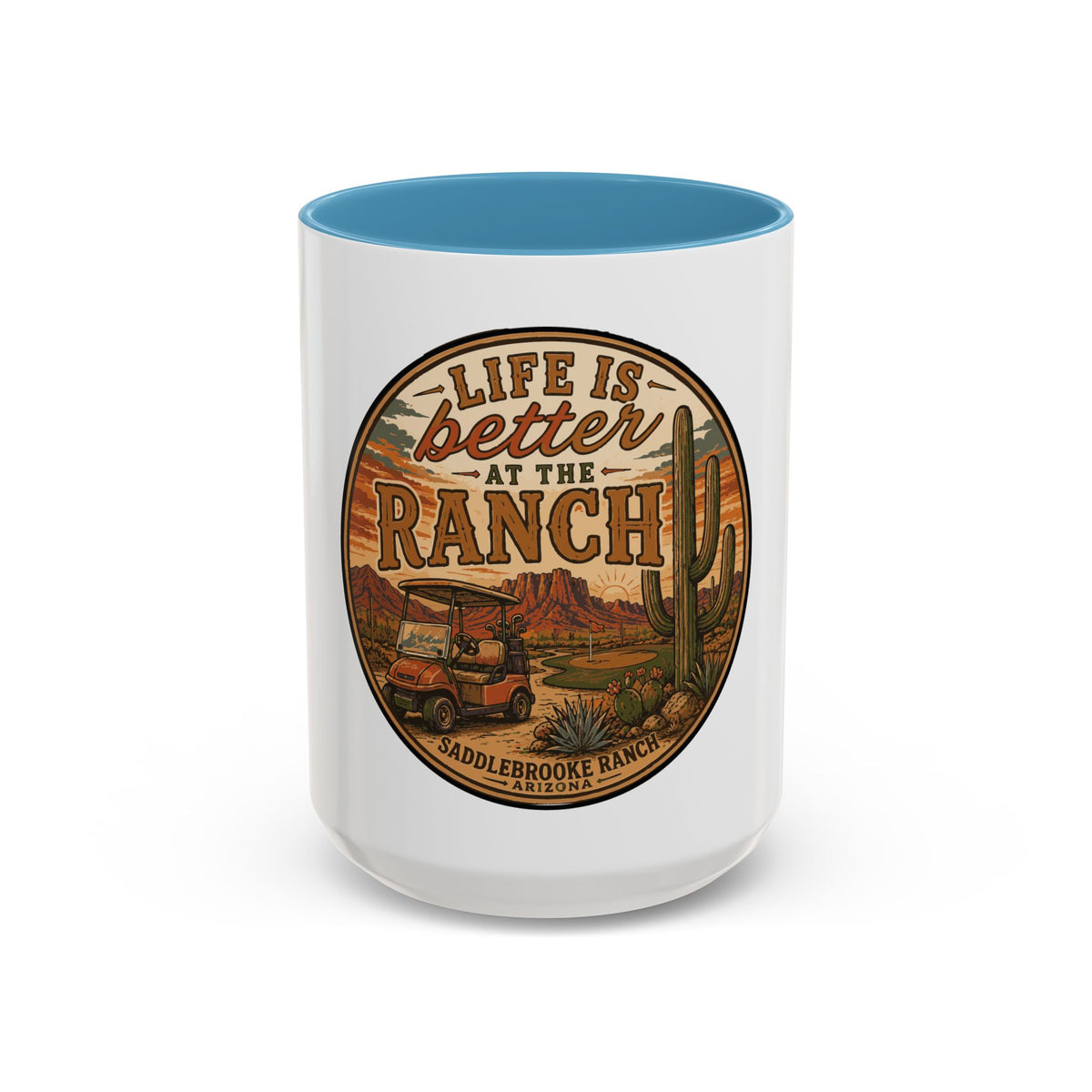 Life Is Better at the Ranch Coffee Mug — Western Ranch Scene 11/15oz