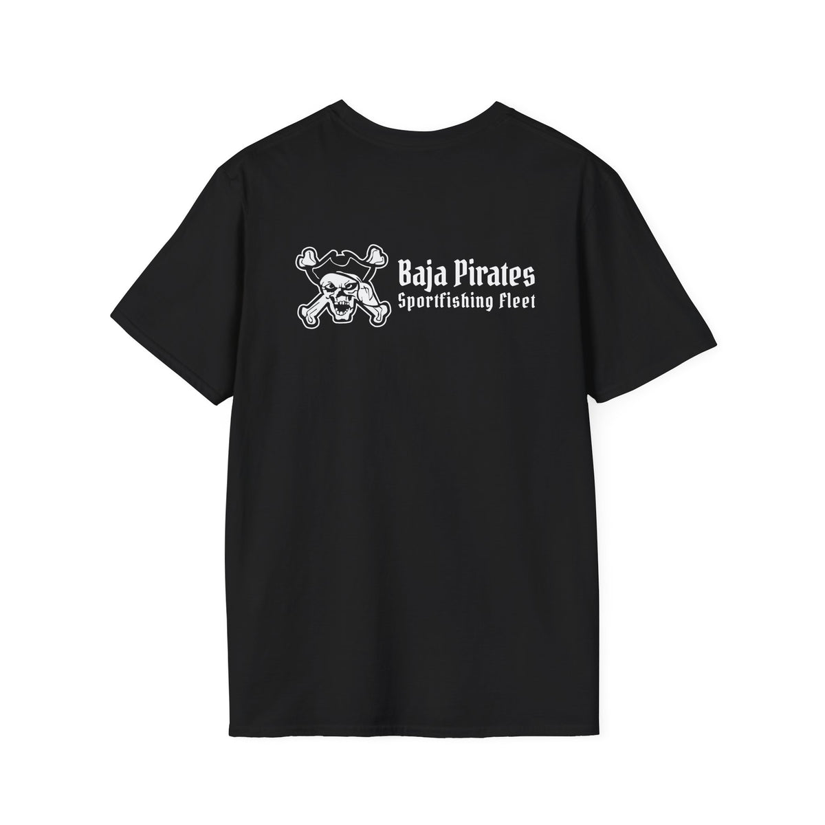 Baja Pirates Sportfishing Fleet T-Shirt — One Color Logo design