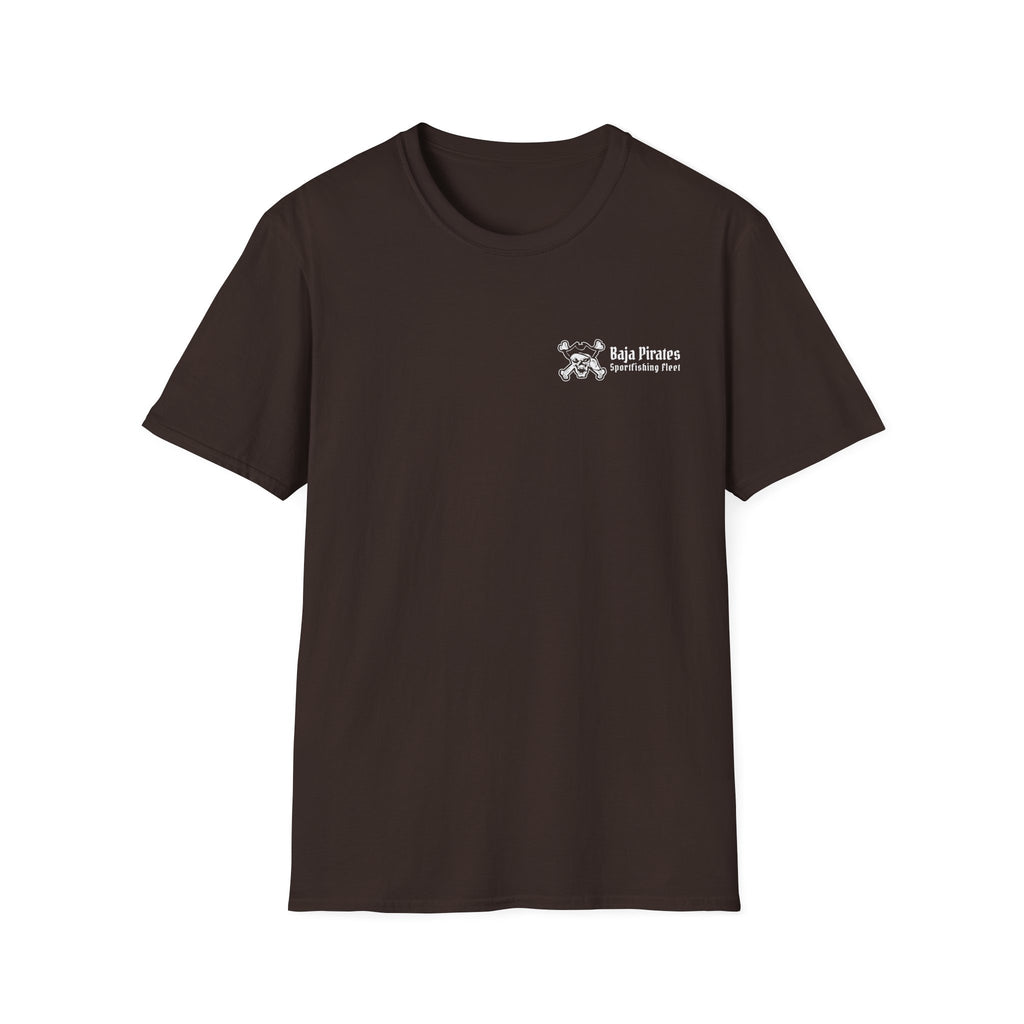 Baja Pirates Sportfishing Fleet T-Shirt — One Color Logo design