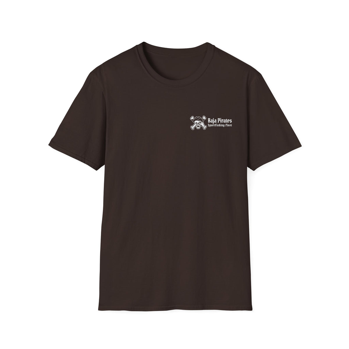Baja Pirates Sportfishing Fleet T-Shirt — One Color Logo design