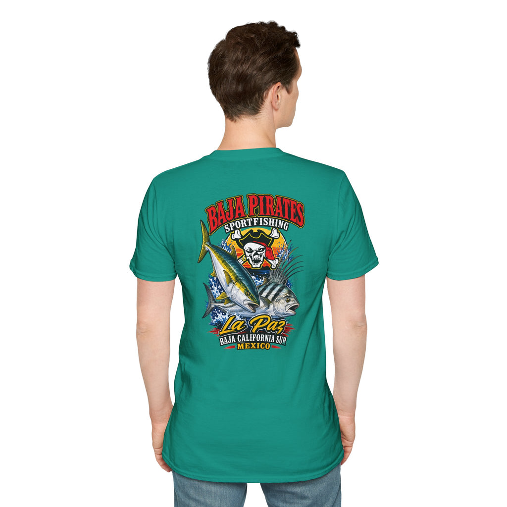 Baja Pirates Yellowtail/Rooster Logo T‑Shirt