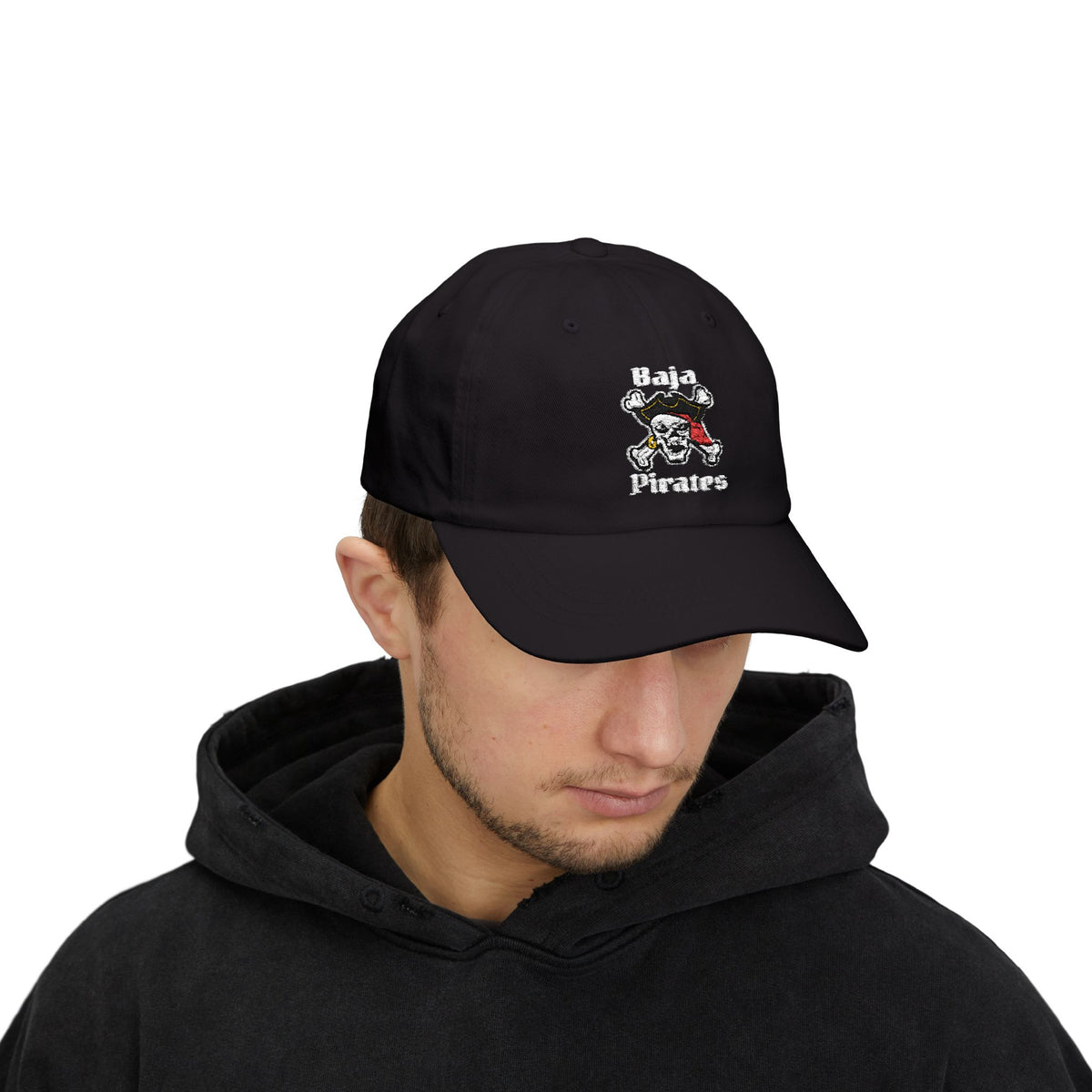 Baja Pirates Cap – Embroidered Skull & Crossbones Baseball Hat