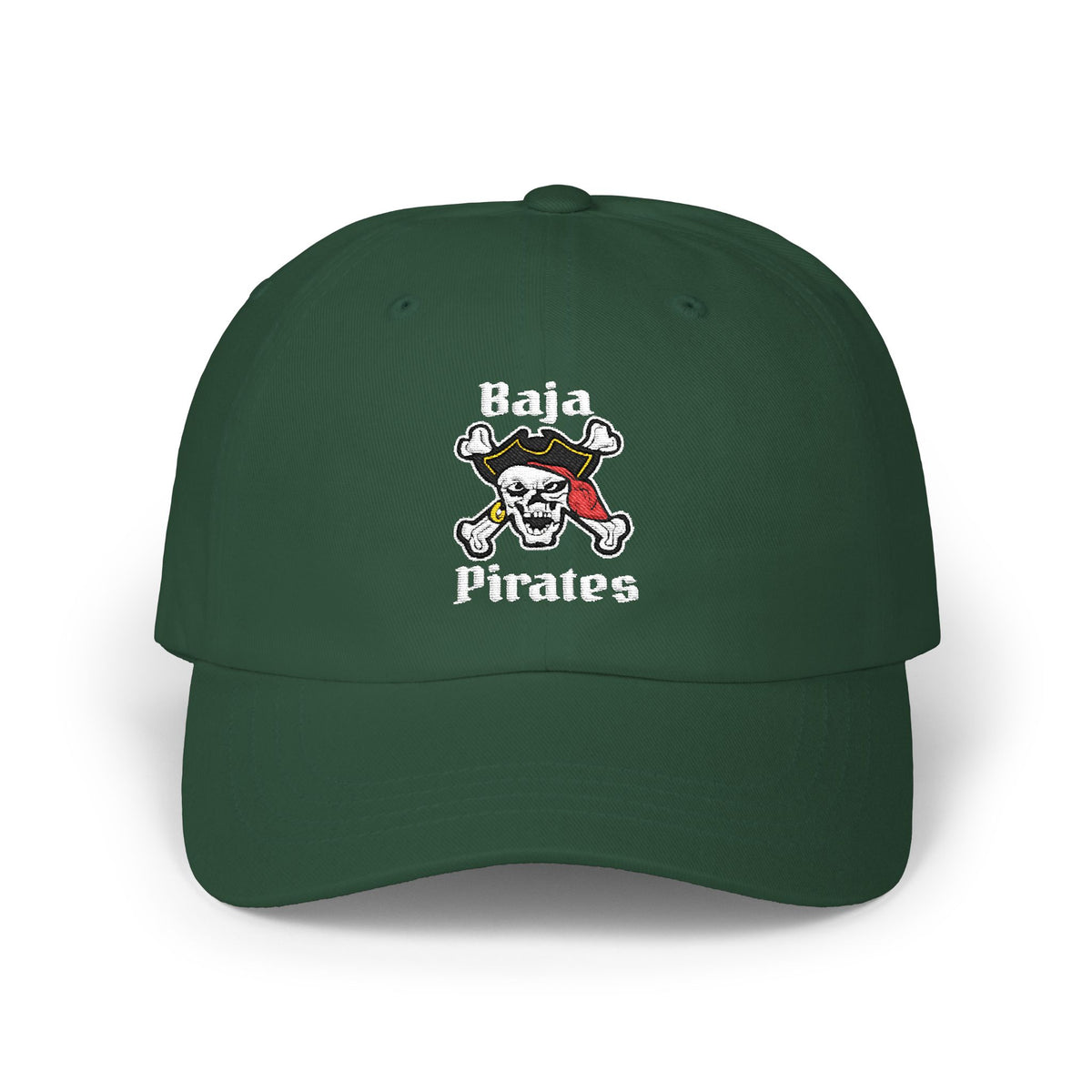 Baja Pirates Cap – Embroidered Skull & Crossbones Baseball Hat