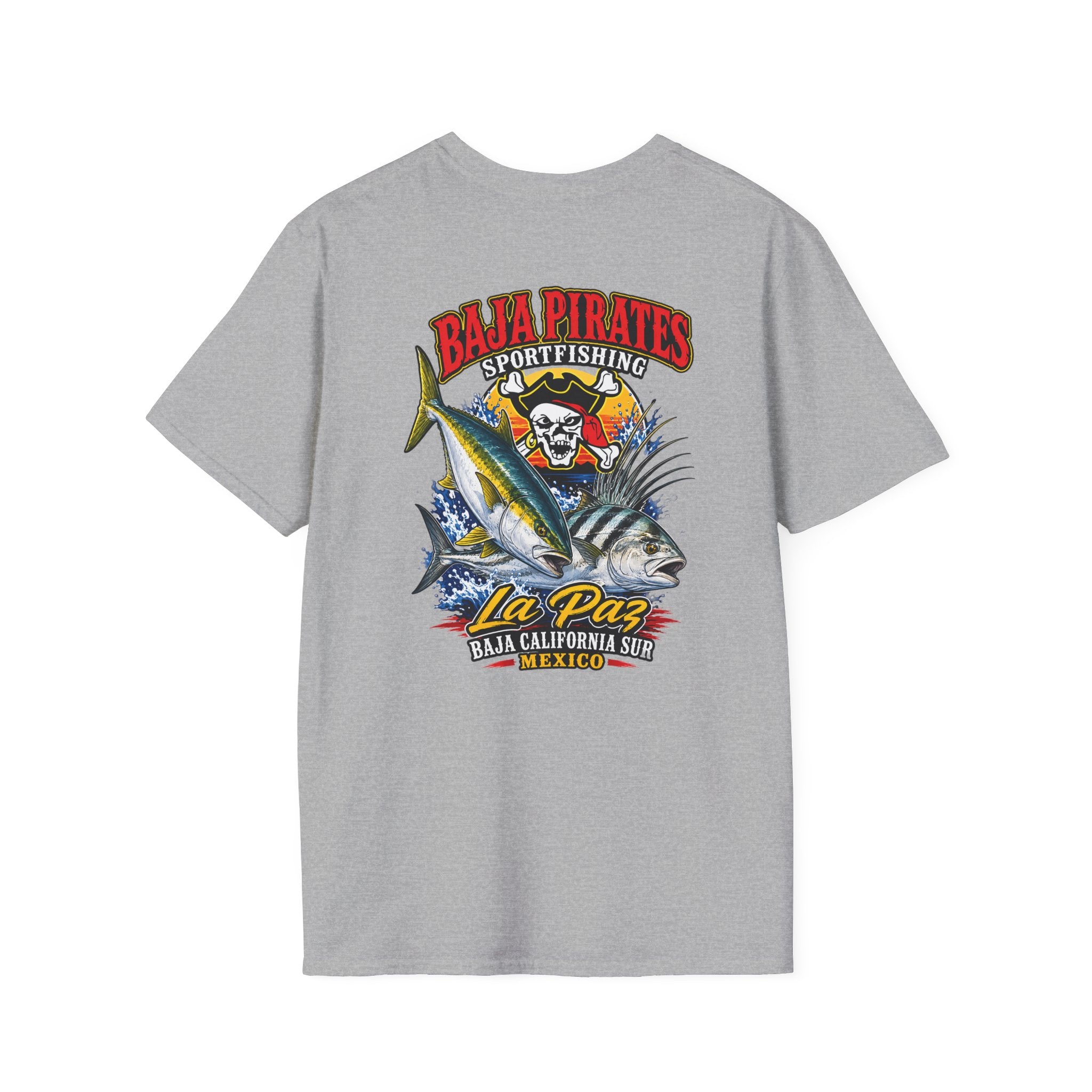 Baja Pirates Yellowtail/Rooster Logo T‑Shirt