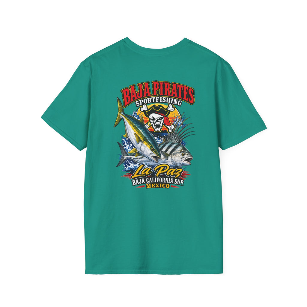 Baja Pirates Yellowtail/Rooster Logo T‑Shirt