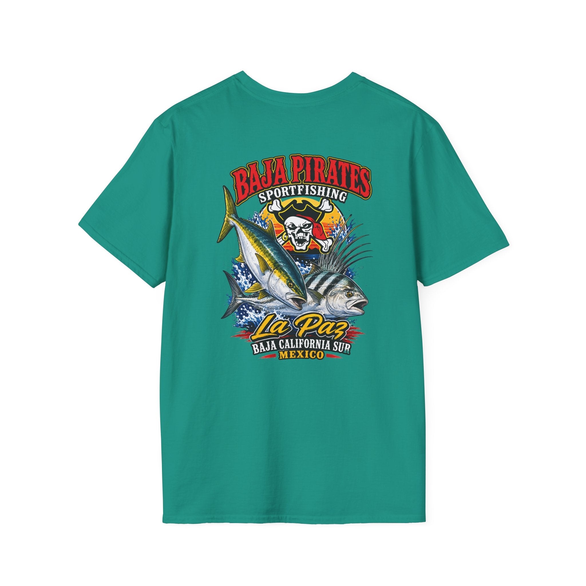 Baja Pirates Yellowtail/Rooster Logo T‑Shirt