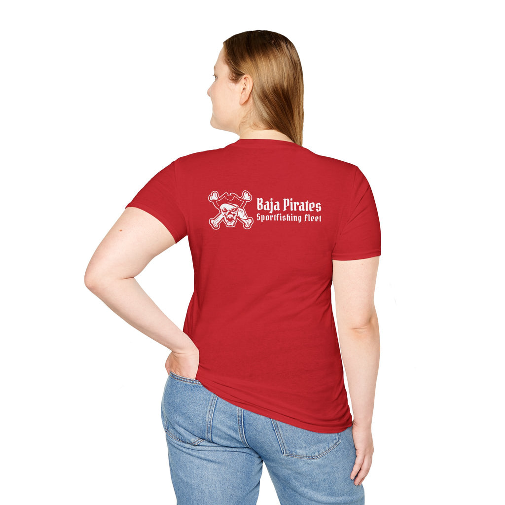 Baja Pirates Sportfishing Fleet T-Shirt — One Color Logo design