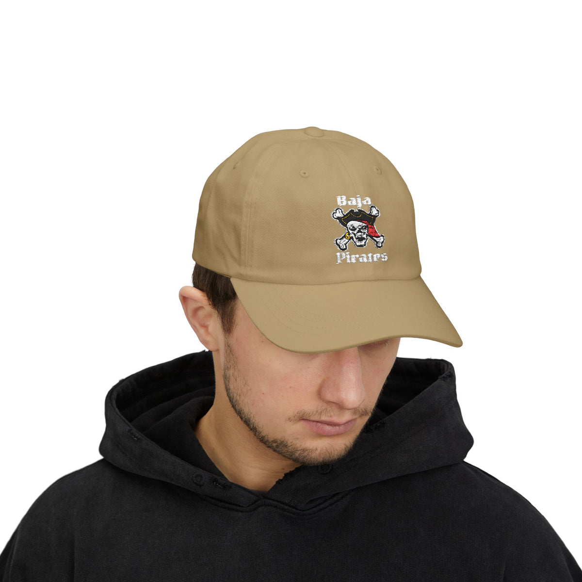Baja Pirates Cap – Embroidered Skull & Crossbones Baseball Hat