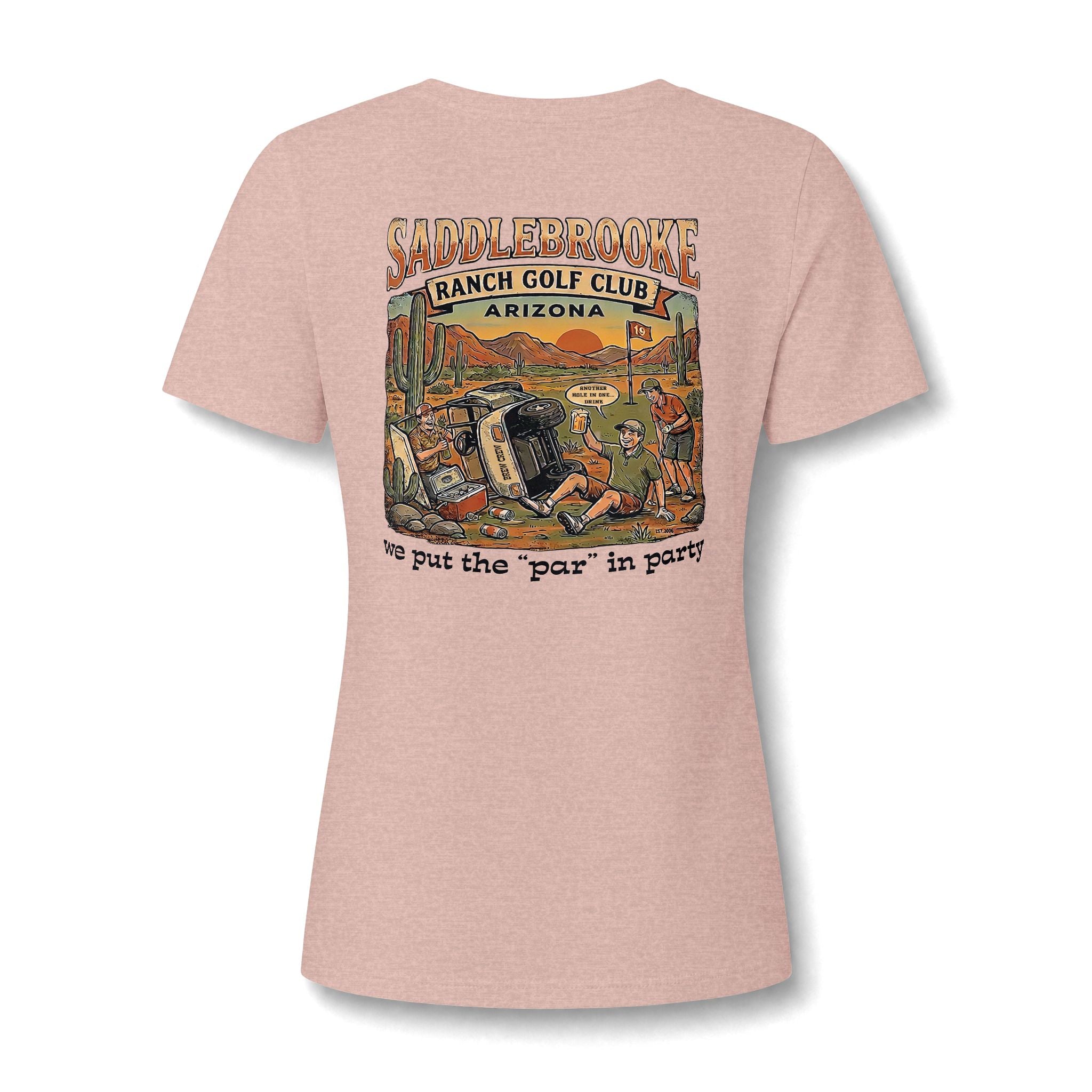 Women's V-Neck Tee — 'Life Is Better on the Ranch' Graphic