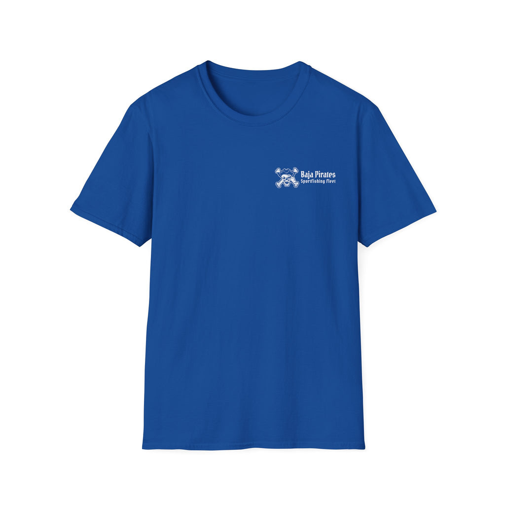 Baja Pirates Sportfishing Fleet T-Shirt — One Color Logo design
