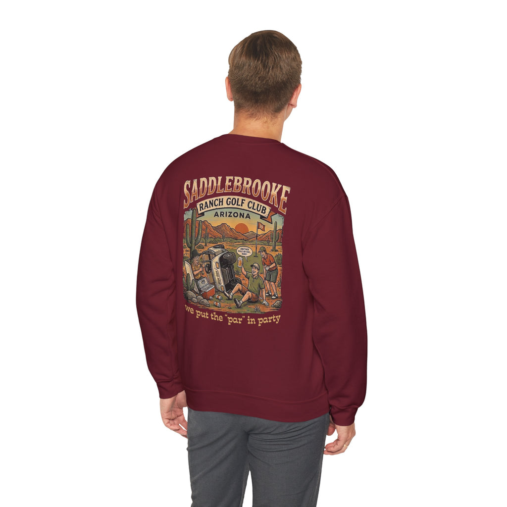 Ranch Golf Club Crewneck Sweatshirt — “We Put the ‘Par’ in Party” Graphic
