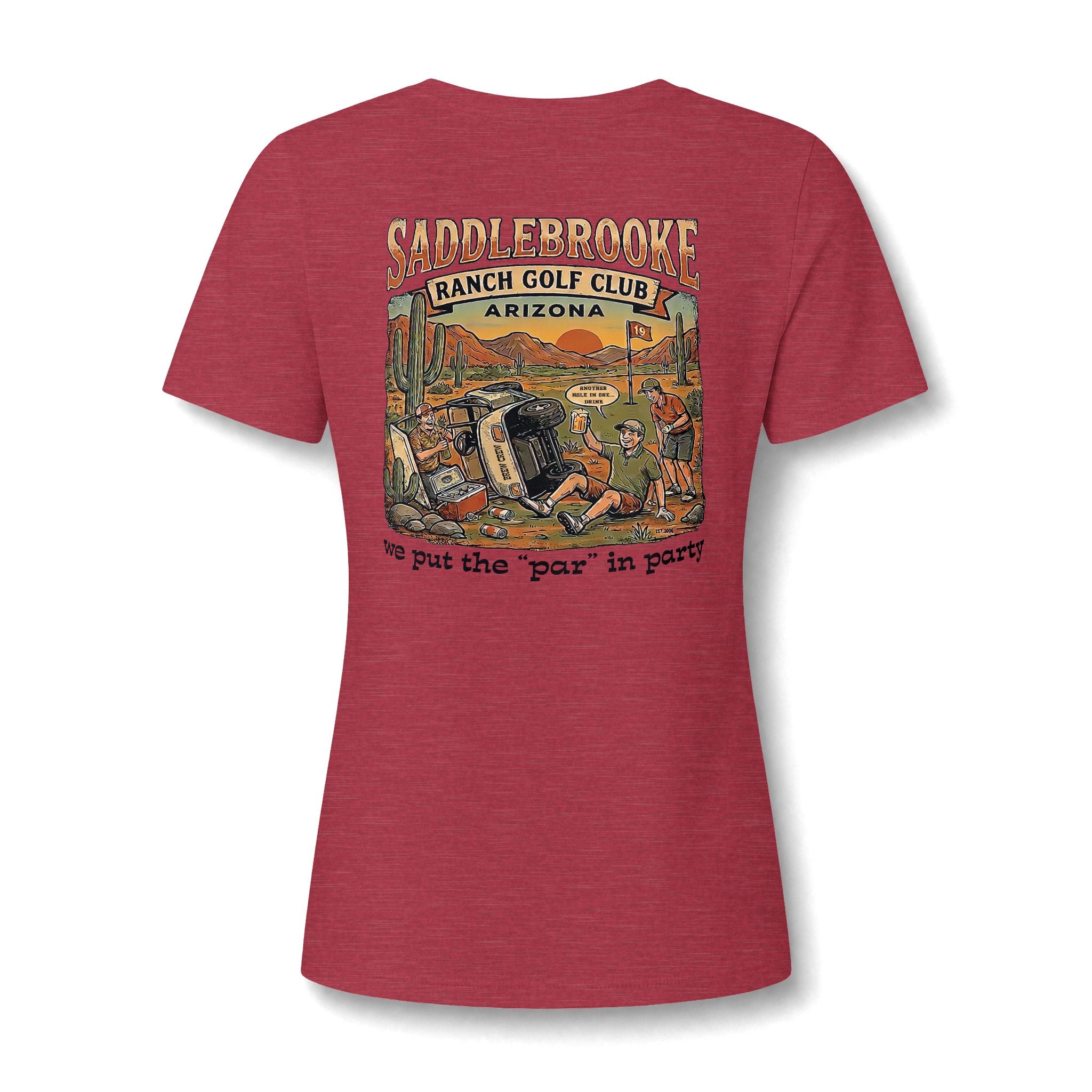 Women's V-Neck Tee — 'Life Is Better on the Ranch' Graphic
