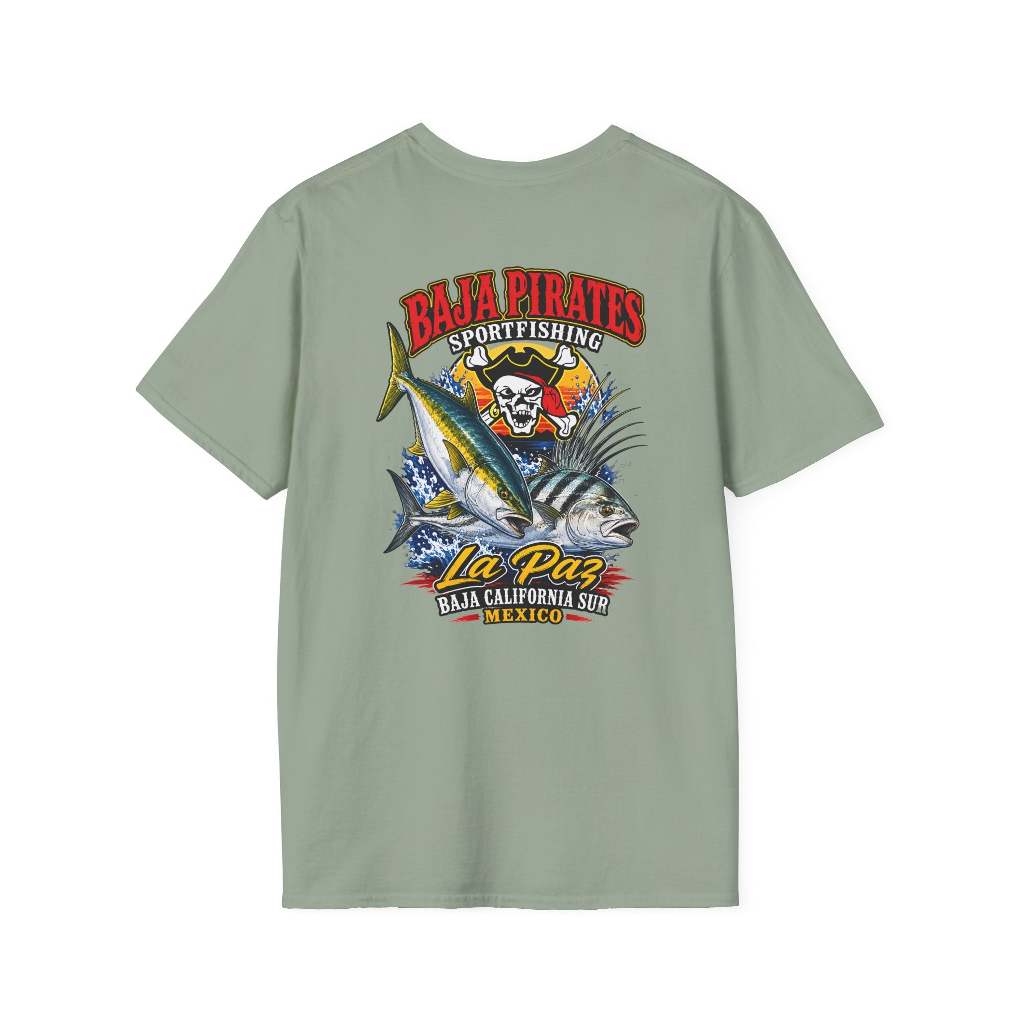 Baja Pirates Yellowtail/Rooster Logo T‑Shirt