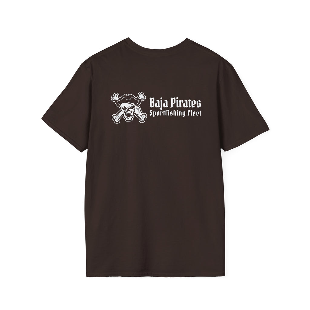 Baja Pirates Sportfishing Fleet T-Shirt — One Color Logo design