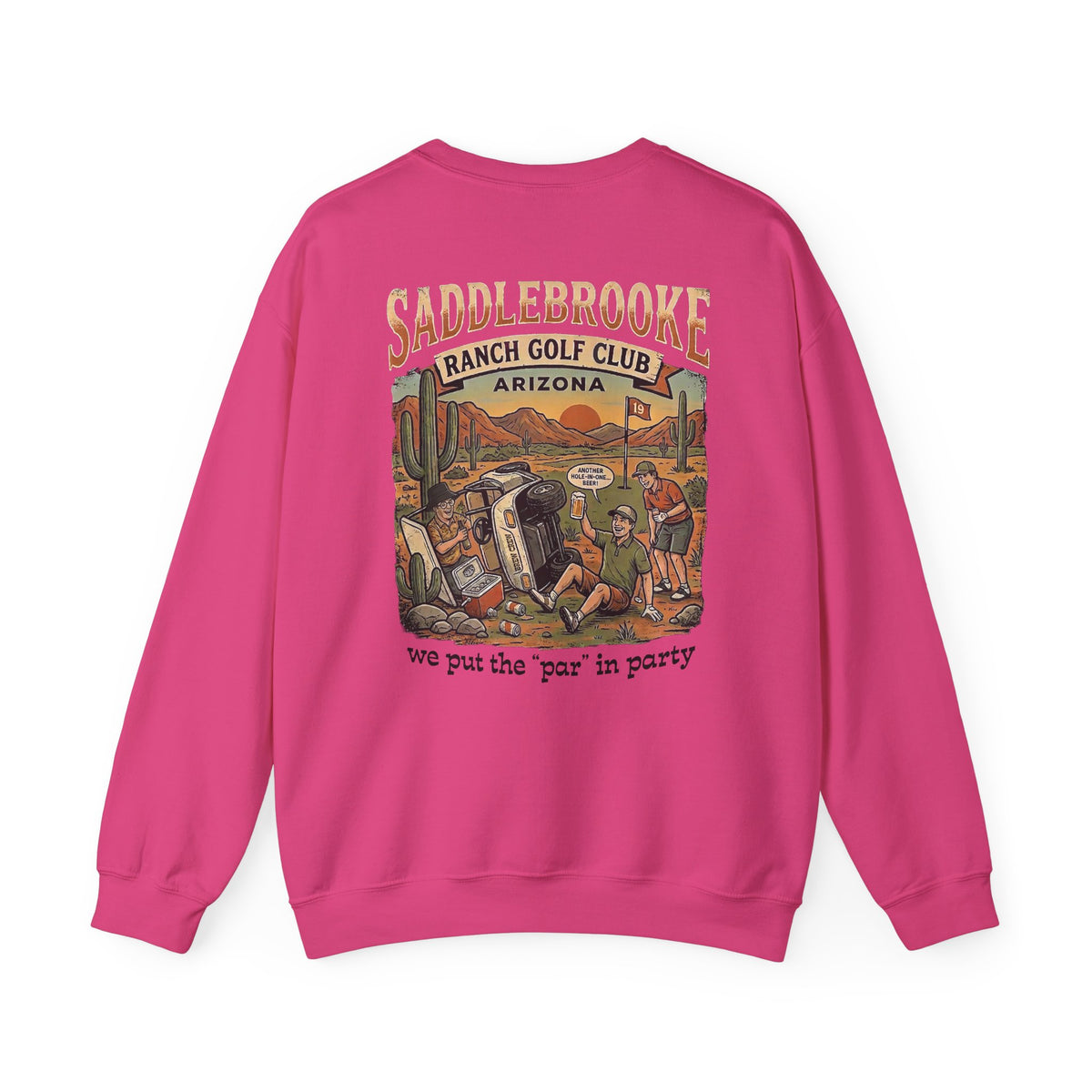 Ranch Golf Club Crewneck Sweatshirt — “We Put the ‘Par’ in Party” Graphic