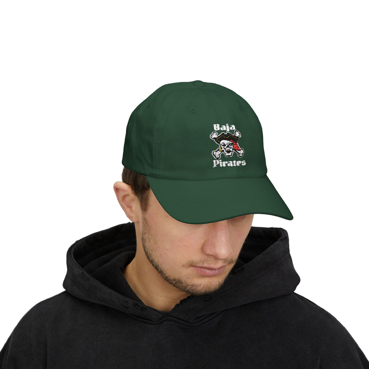 Baja Pirates Cap – Embroidered Skull & Crossbones Baseball Hat
