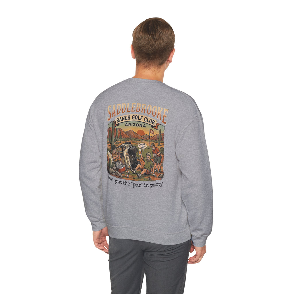 Ranch Golf Club Crewneck Sweatshirt — “We Put the ‘Par’ in Party” Graphic