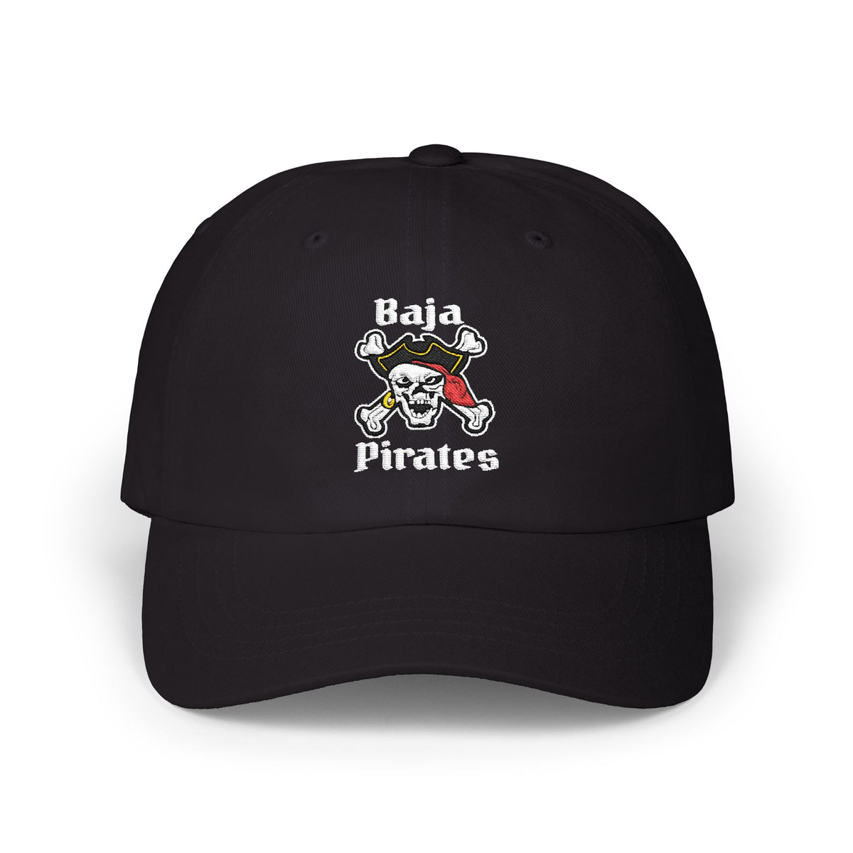 Baja Pirates Cap – Embroidered Skull & Crossbones Baseball Hat