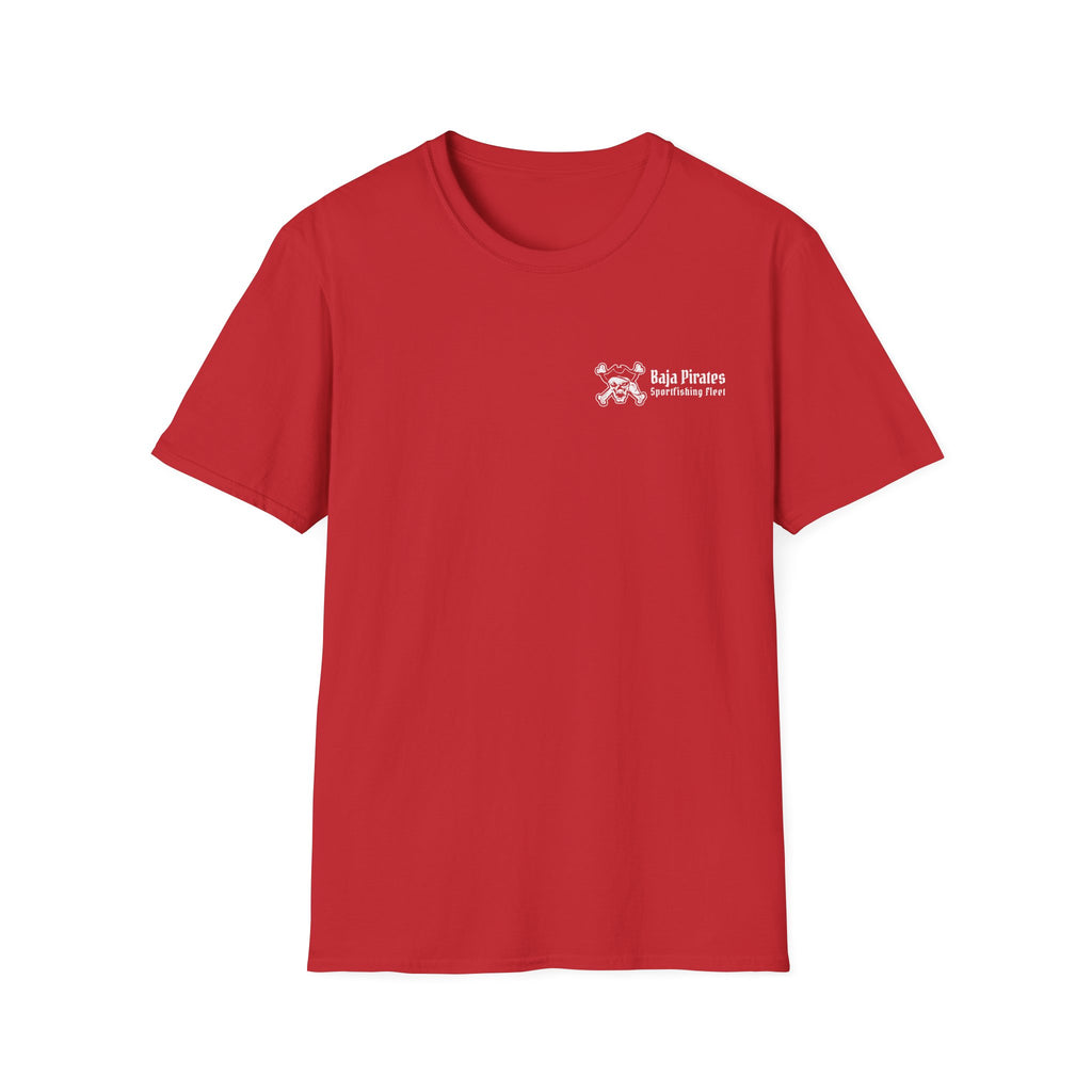 Baja Pirates Sportfishing Fleet T-Shirt — One Color Logo design