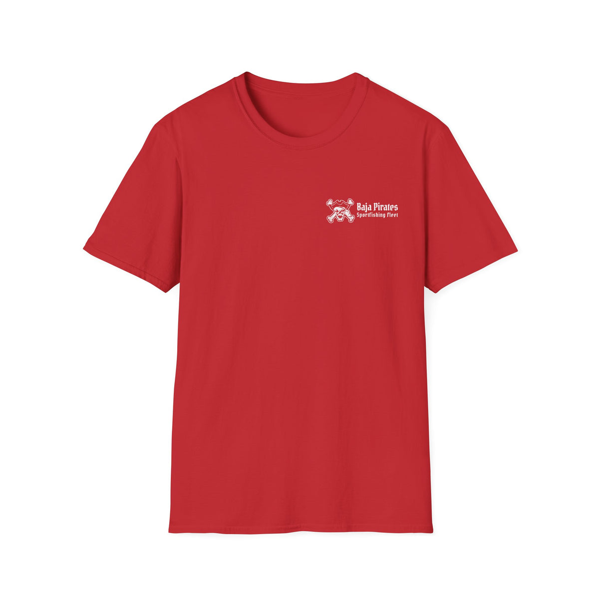 Baja Pirates Sportfishing Fleet T-Shirt — One Color Logo design