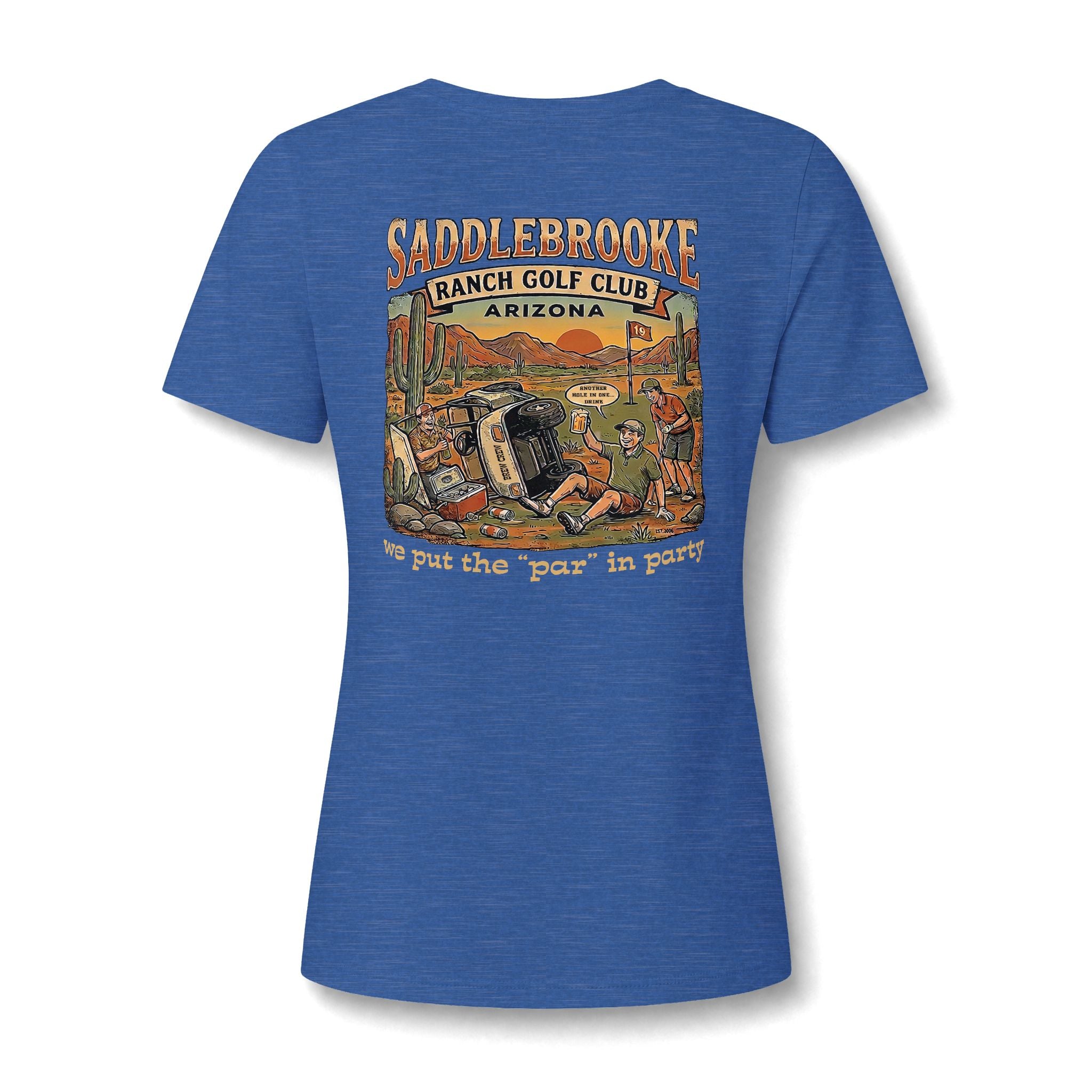 Women's V-Neck Tee — 'Life Is Better on the Ranch' Graphic