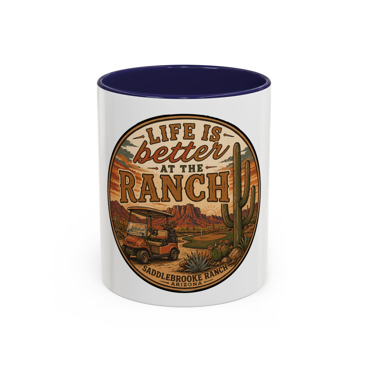 Life Is Better at the Ranch Coffee Mug — Western Ranch Scene 11/15oz