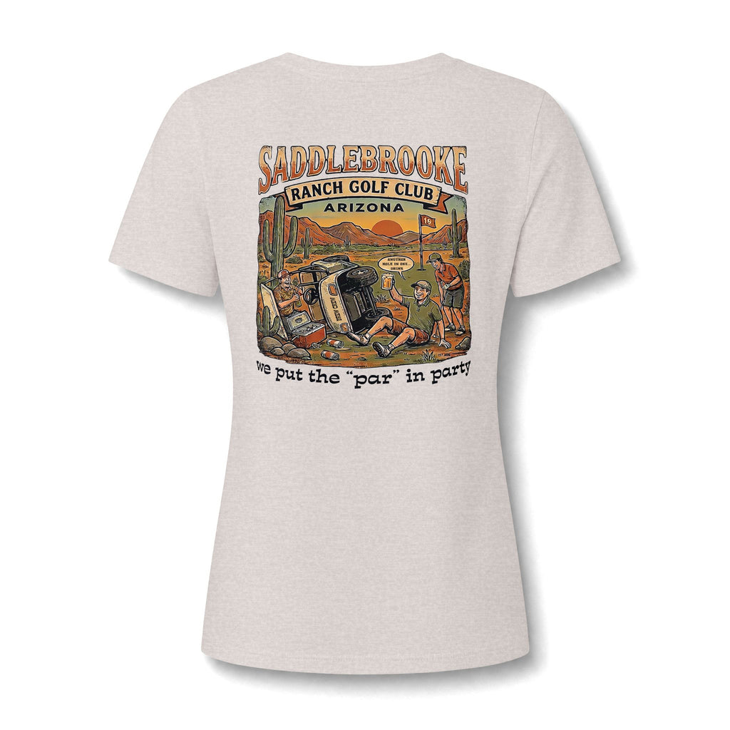 Women's V-Neck Tee — 'Life Is Better on the Ranch' Graphic