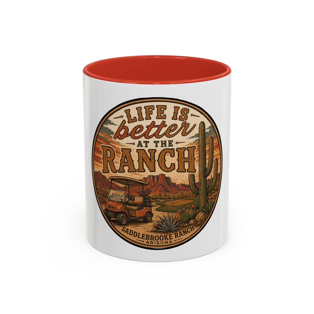 Life Is Better at the Ranch Coffee Mug — Western Ranch Scene 11/15oz