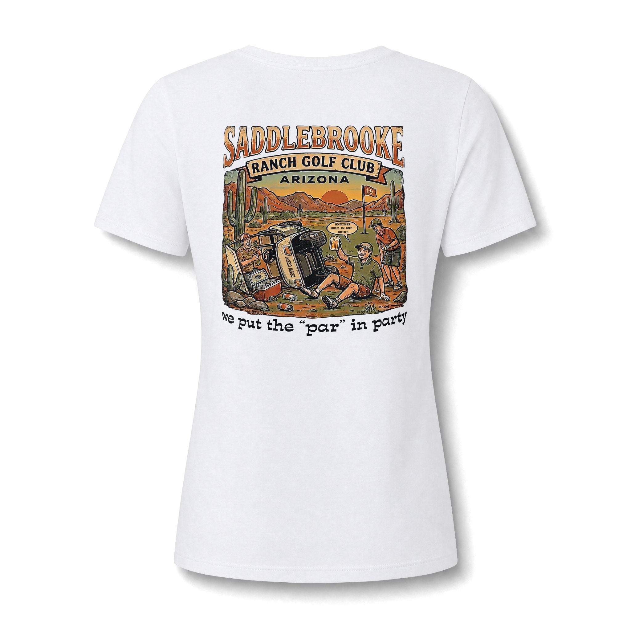 Women's V-Neck Tee — 'Life Is Better on the Ranch' Graphic
