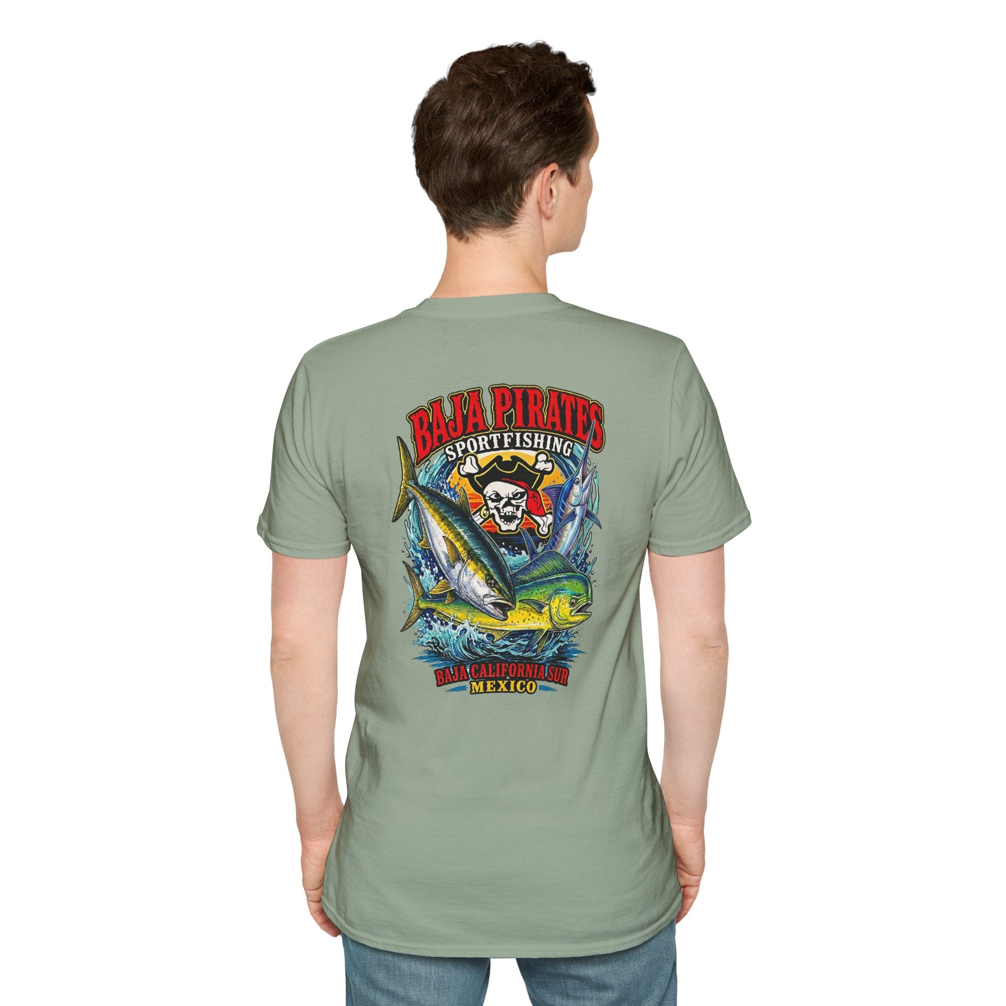 Marlin, Dorado, yellowtail Logo T‑Shirt