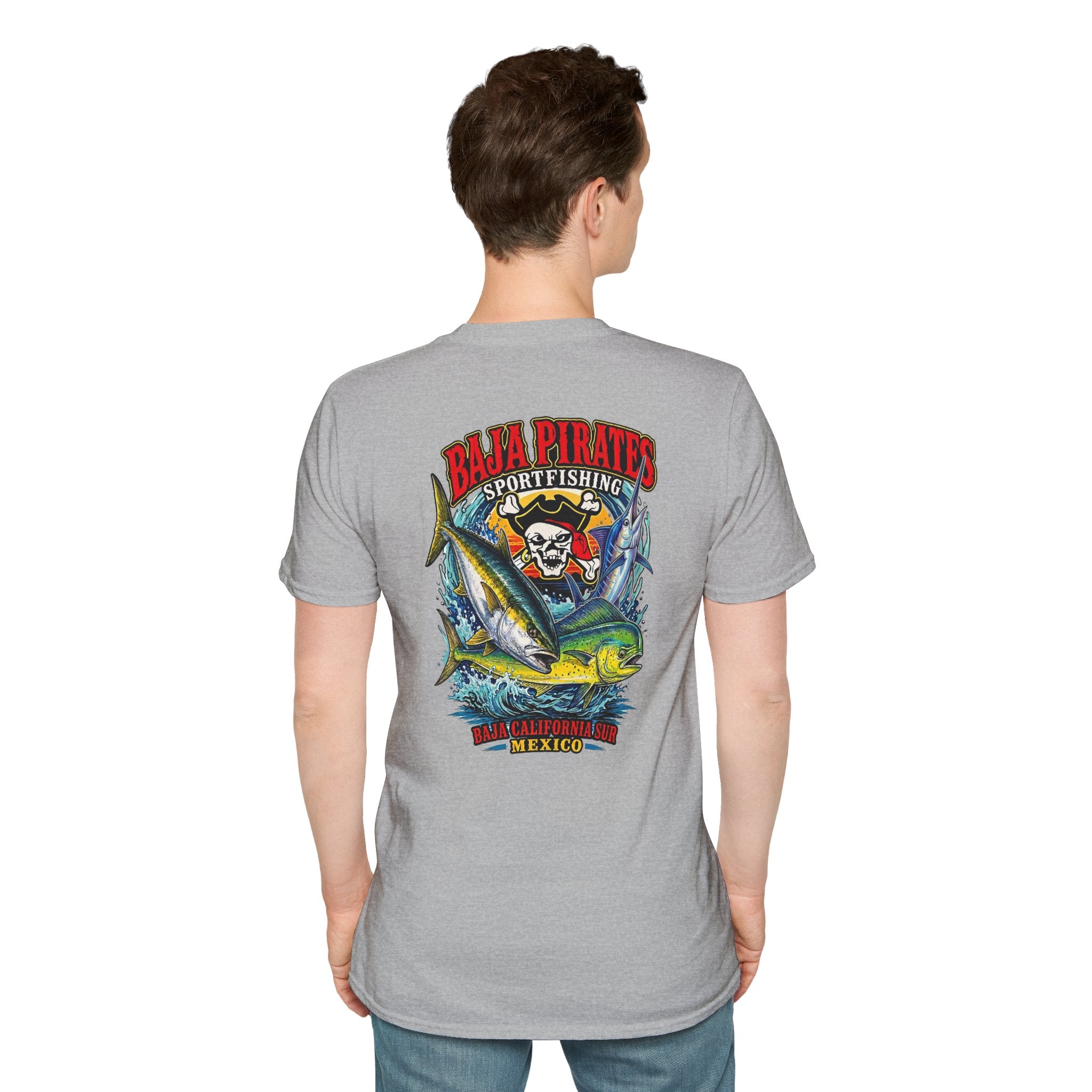 Marlin, Dorado, yellowtail Logo T‑Shirt