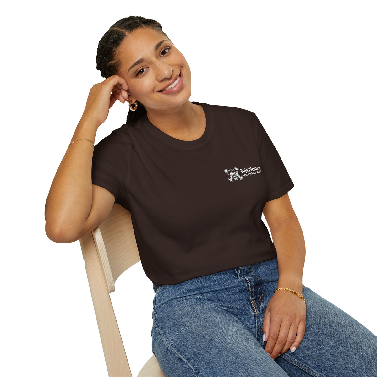 Baja Pirates Sportfishing Fleet T-Shirt — One Color Logo design