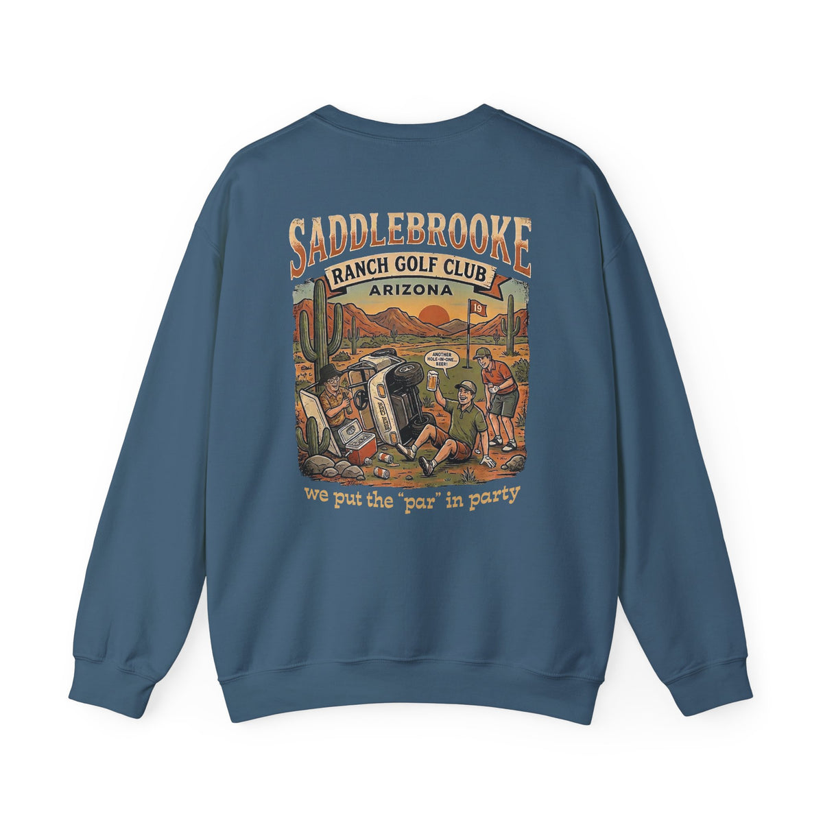 Ranch Golf Club Crewneck Sweatshirt — “We Put the ‘Par’ in Party” Graphic