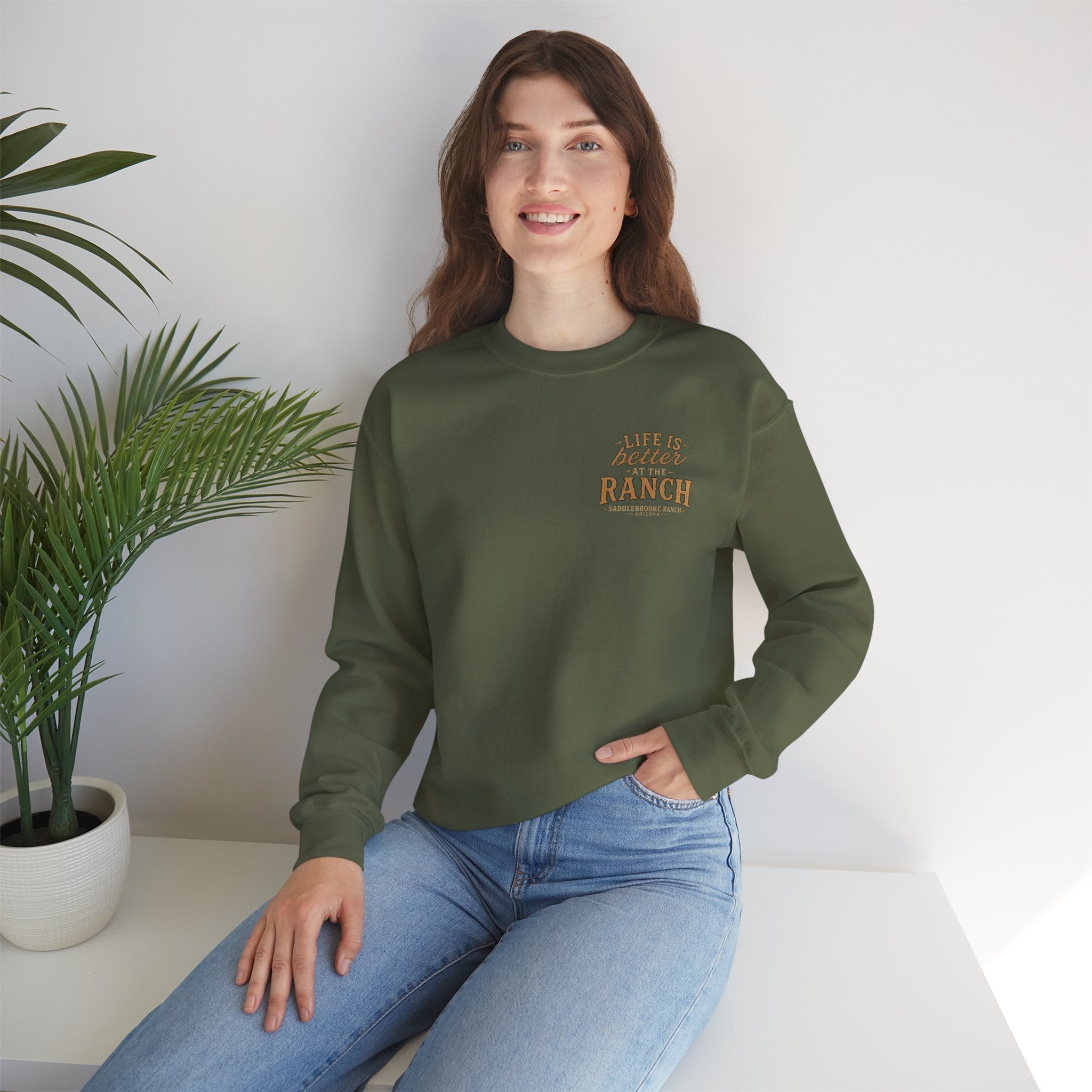 Saddlebrooke Ranch Crewneck Sweatshirt — “We Put the ‘Par’ in Party” Graphic