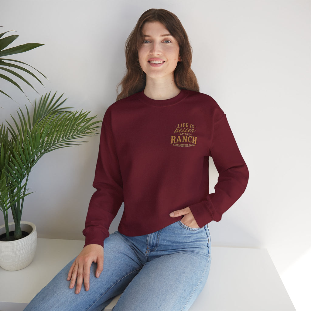 Saddlebrooke Ranch Crewneck Sweatshirt — “We Put the ‘Par’ in Party” Graphic