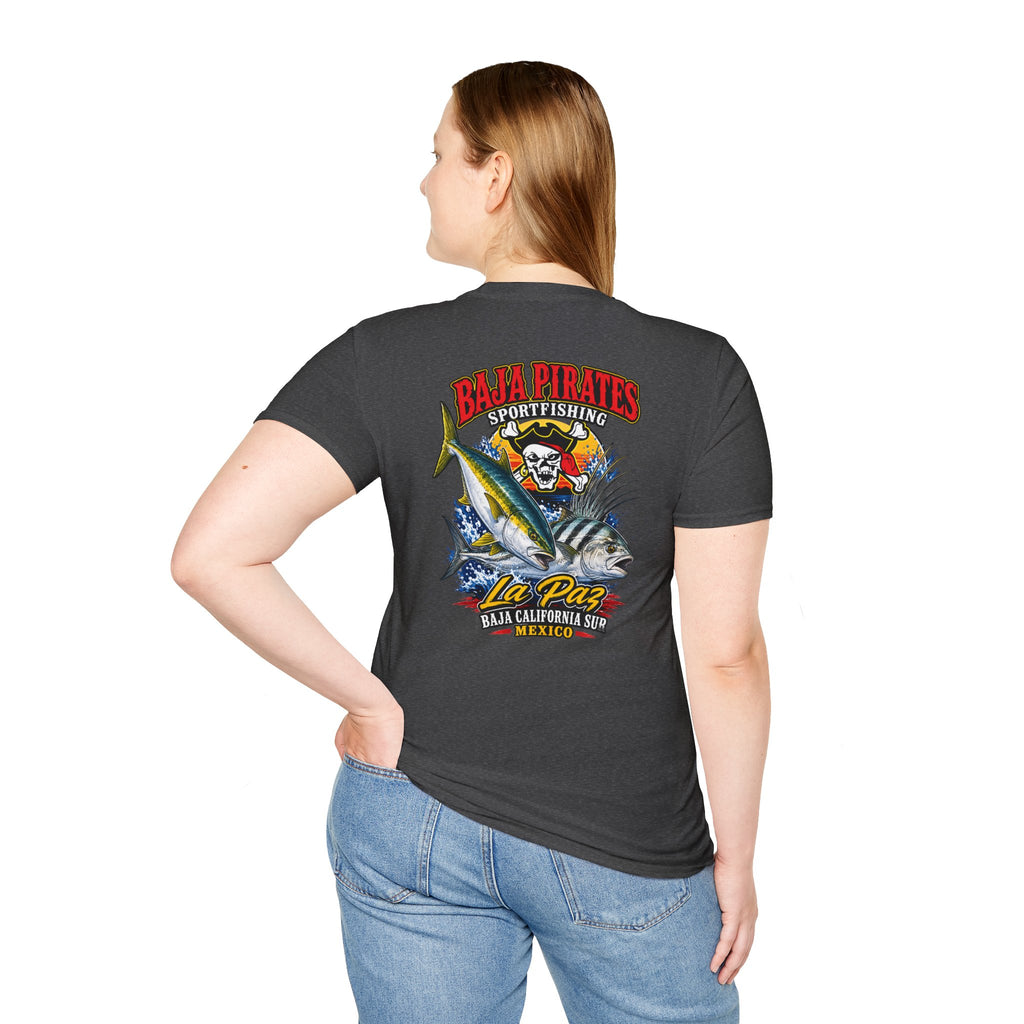 Baja Pirates Yellowtail/Rooster Logo T‑Shirt