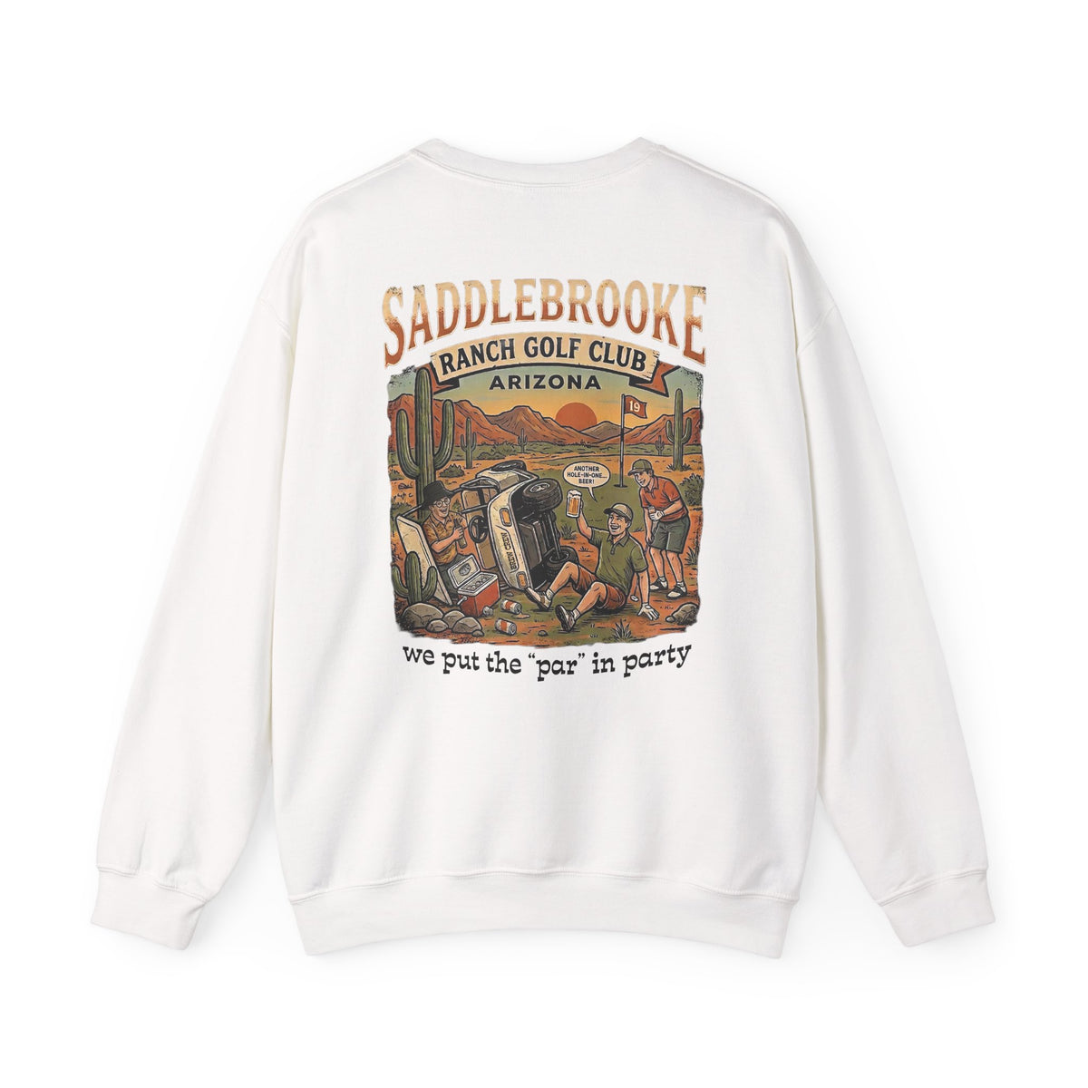 Ranch Golf Club Crewneck Sweatshirt — “We Put the ‘Par’ in Party” Graphic