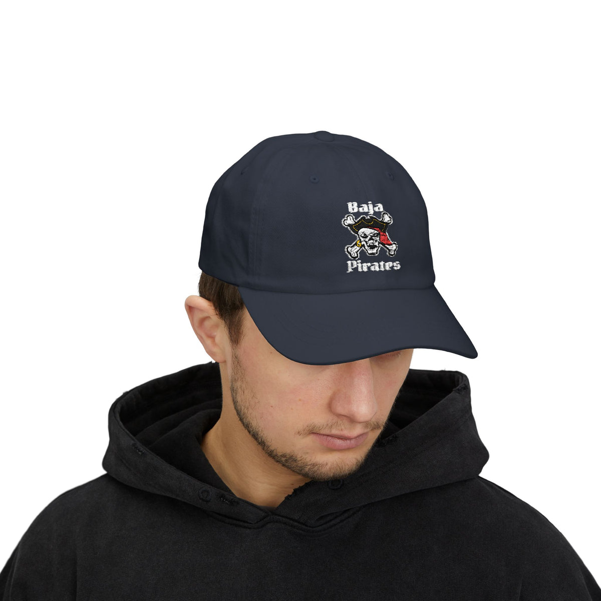 Baja Pirates Cap – Embroidered Skull & Crossbones Baseball Hat