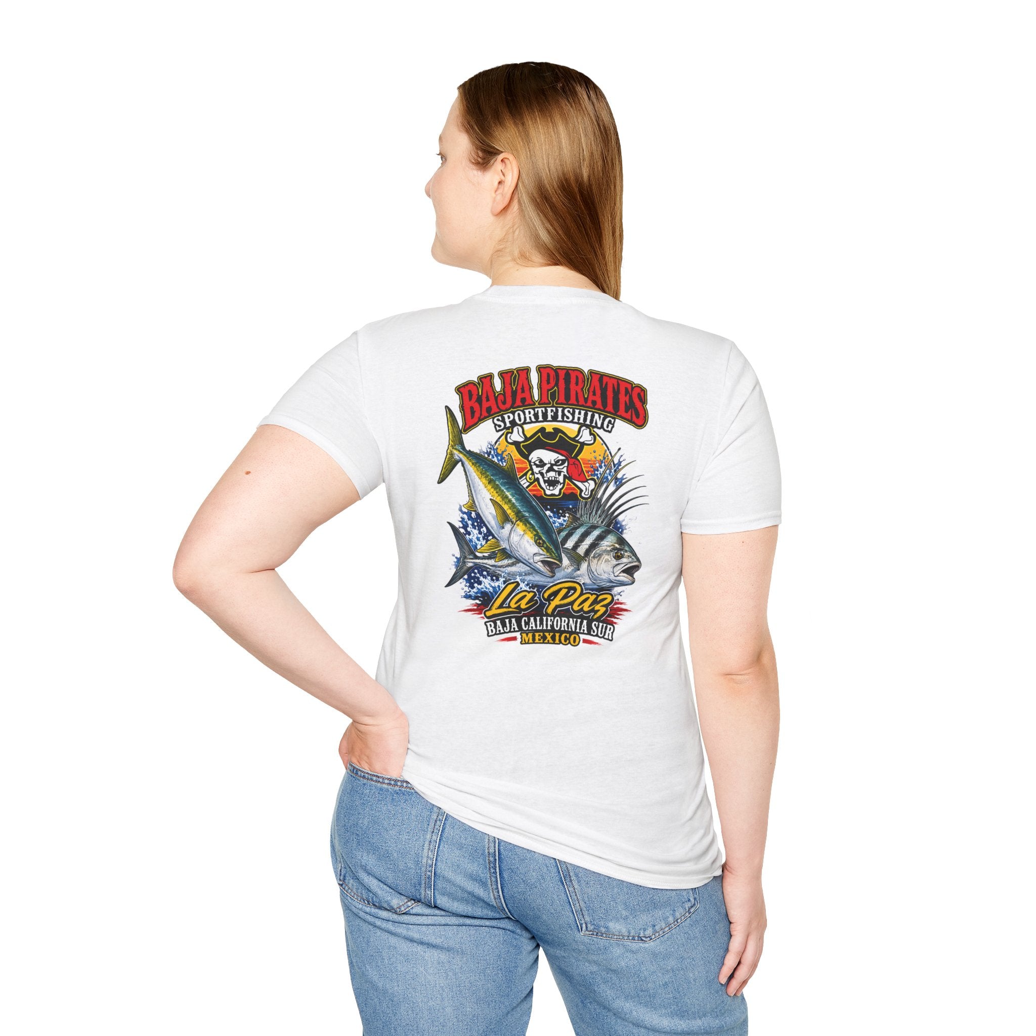 Baja Pirates Yellowtail/Rooster Logo T‑Shirt