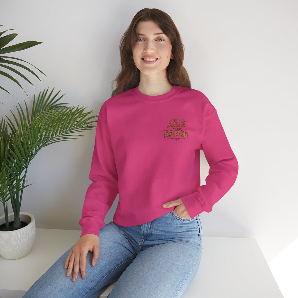 Saddlebrooke Ranch Crewneck Sweatshirt — “We Put the ‘Par’ in Party” Graphic