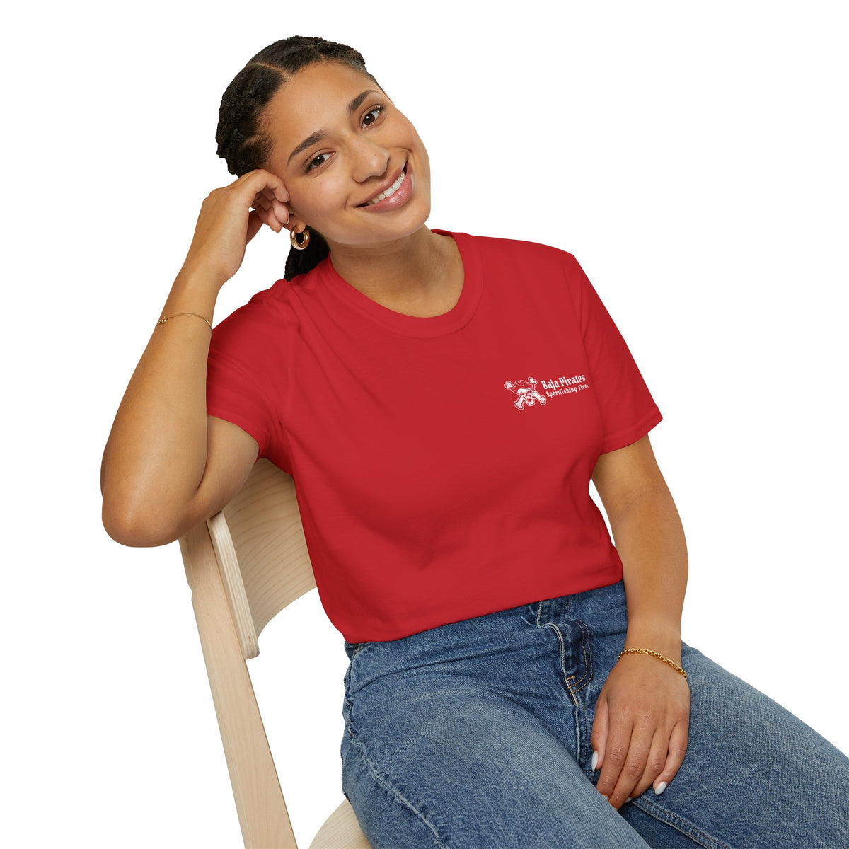 Baja Pirates Sportfishing Fleet T-Shirt — One Color Logo design