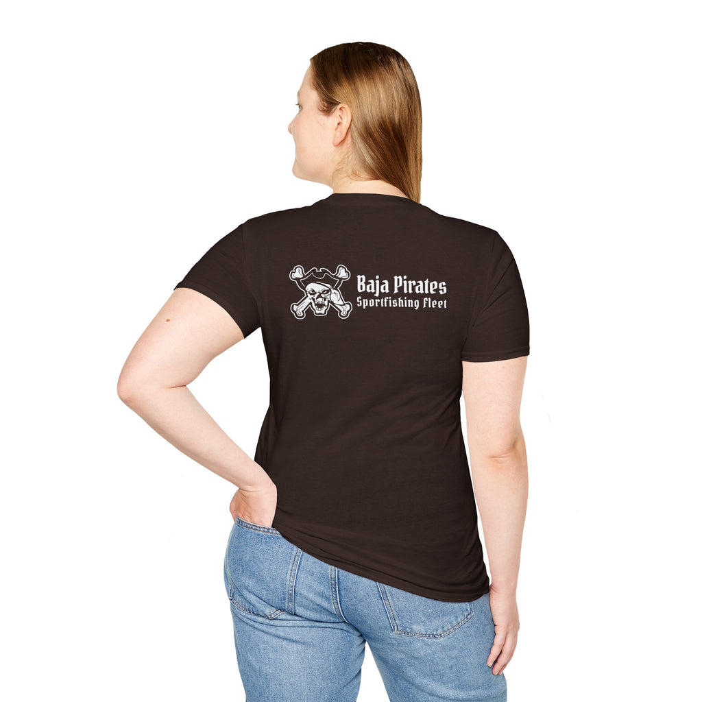 Baja Pirates Sportfishing Fleet T-Shirt — One Color Logo design