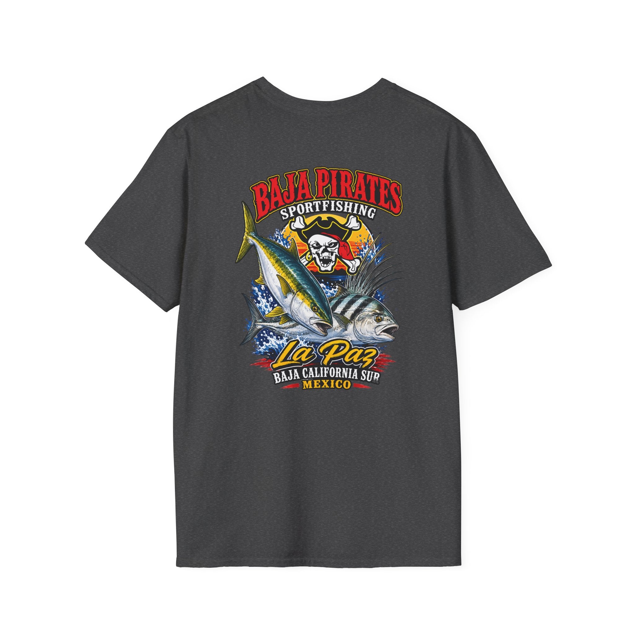 Baja Pirates Yellowtail/Rooster Logo T‑Shirt