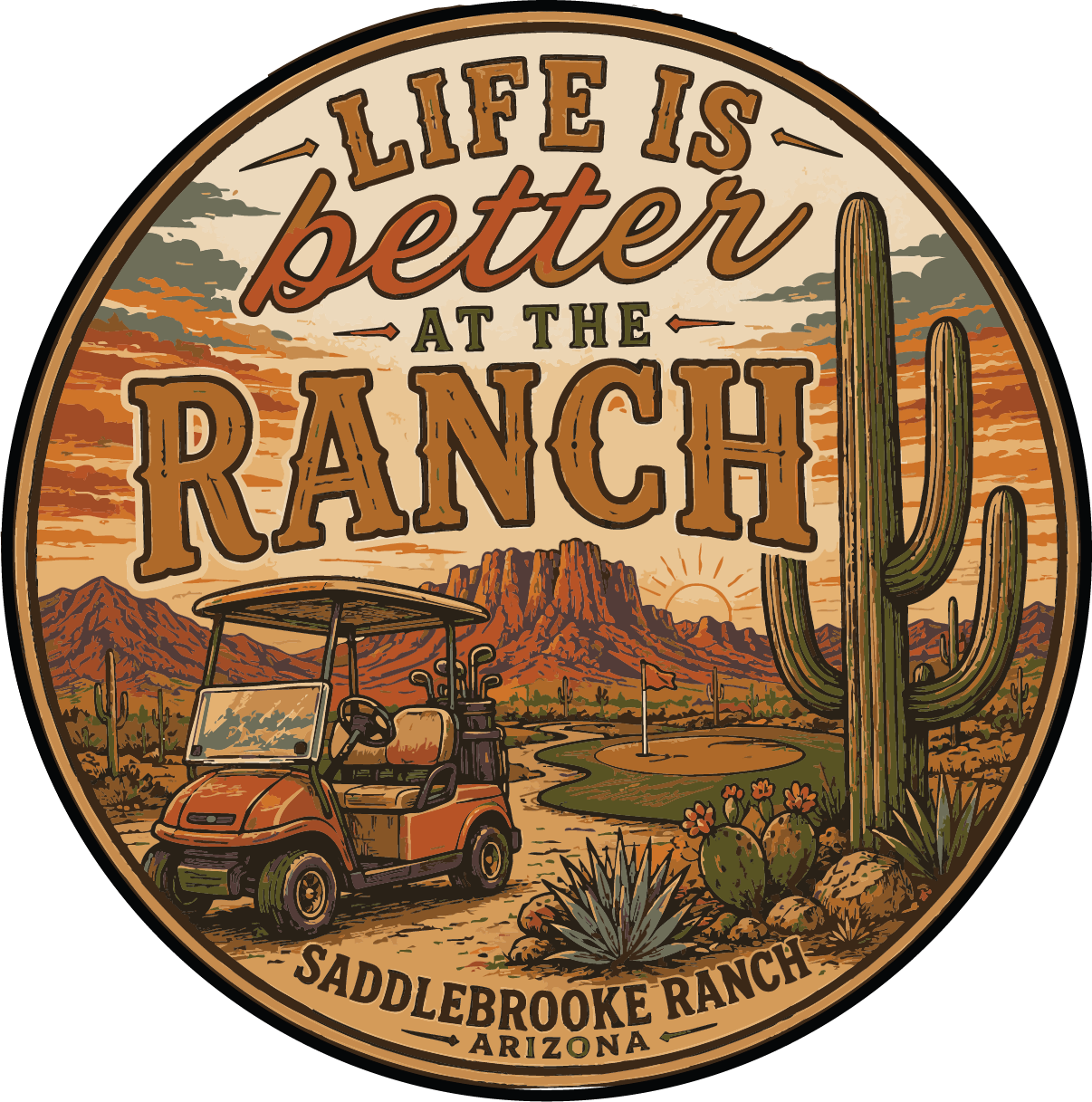 Life Is Better at the Ranch Coffee Mug — Western Ranch Scene 11/15oz