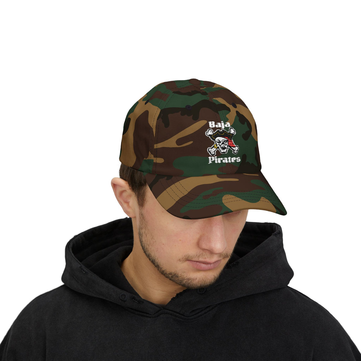 Baja Pirates Cap – Embroidered Skull & Crossbones Baseball Hat